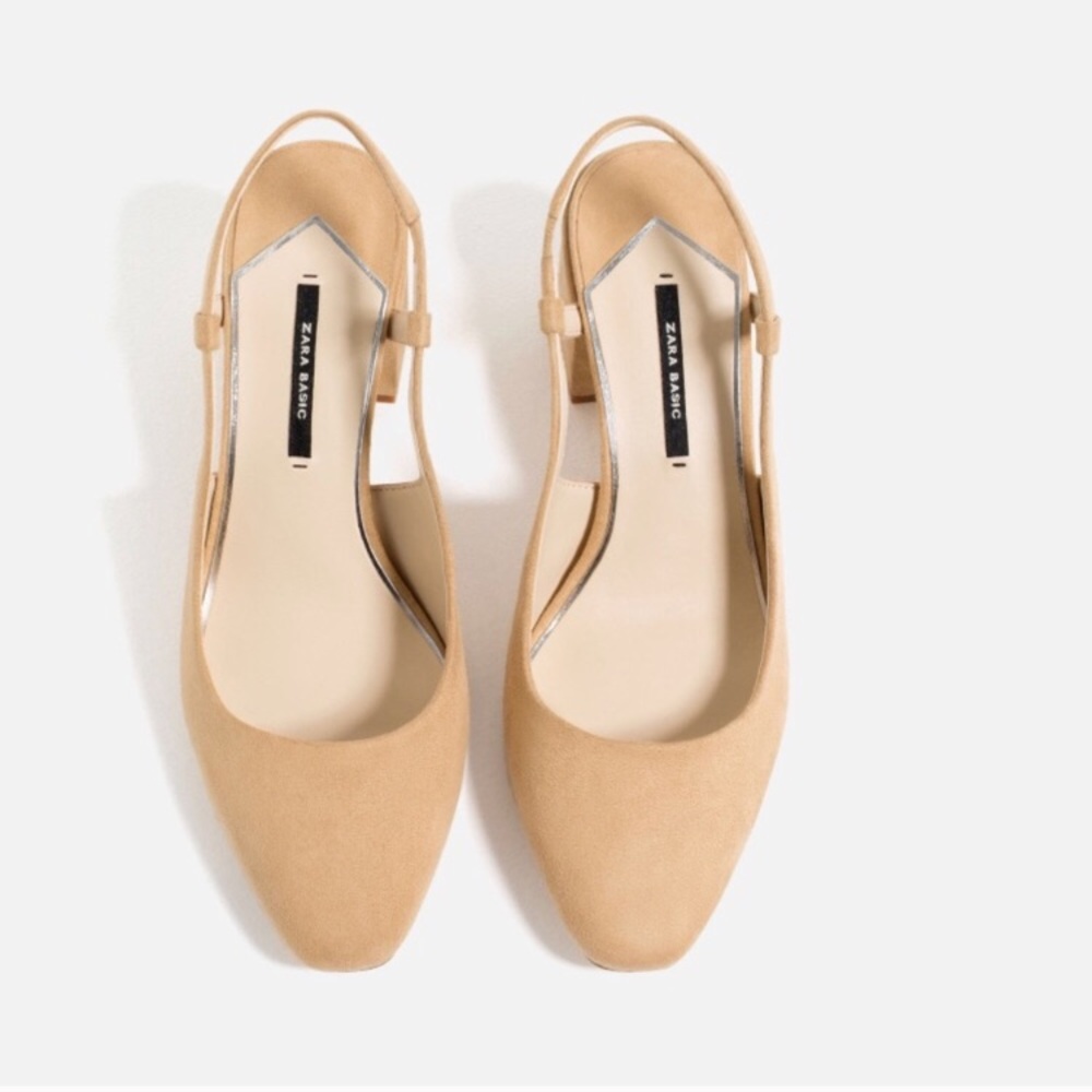 **SOLD** ZARA SLINGBACK BLOCK HEELS - BRAND NEW - Picture 6 of 8